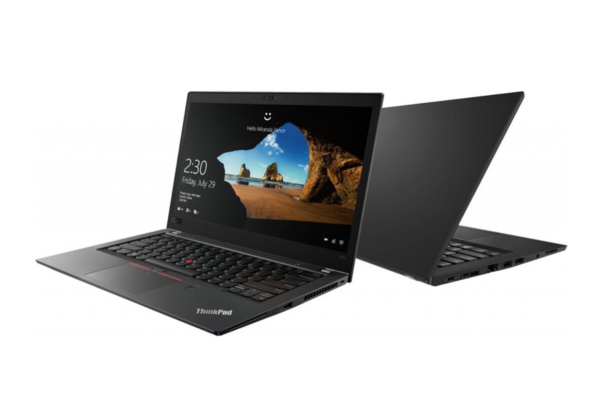 Lenovo ThinkPad T470s Overhead View